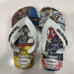 SOLD Brand new Star Wars flip flops